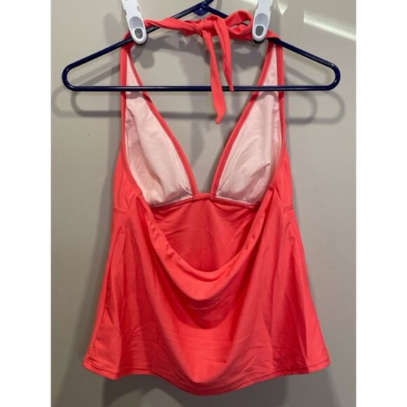 Cupshe Coral Halter Tankini Set Women's Size L - Picture 8 of 10